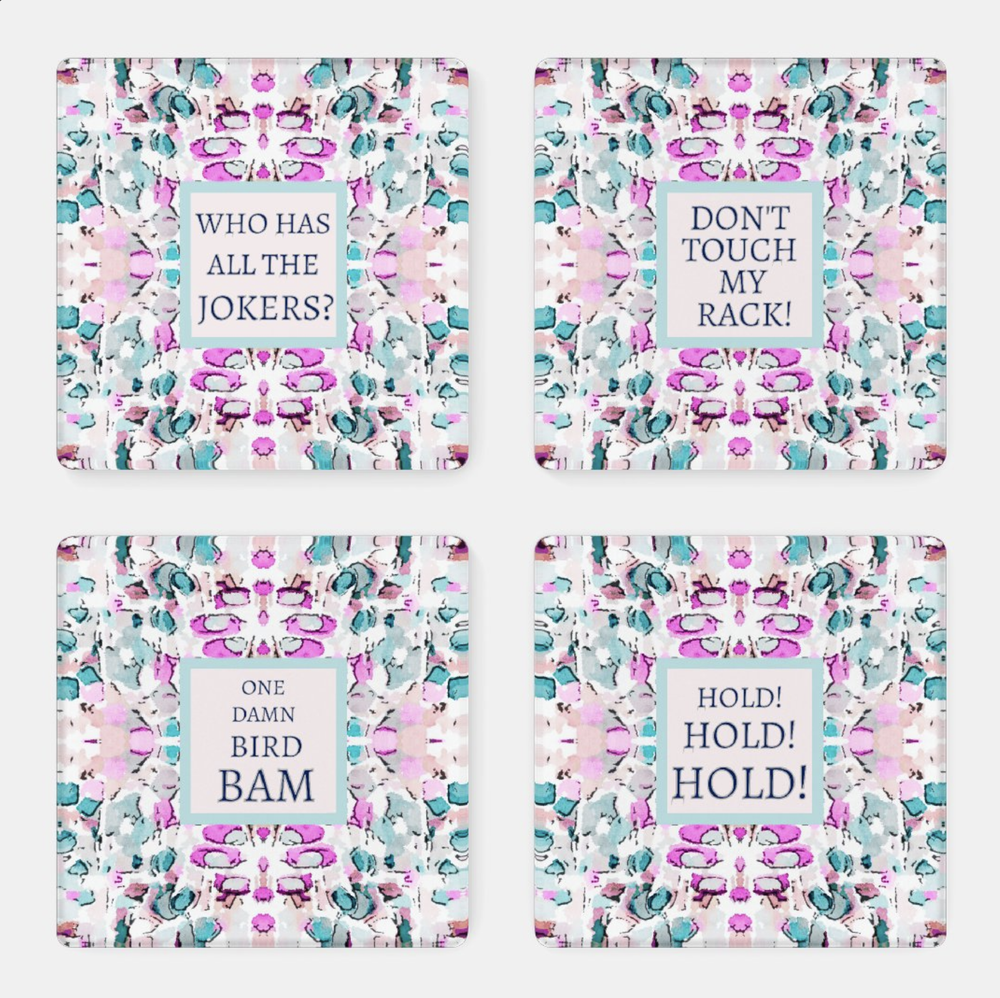 City Queen Mahjong Coaster Set — Amanda Toppe Living